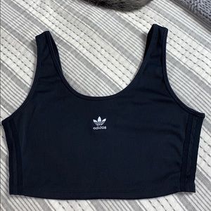 Ribbed Adidas crop tank top